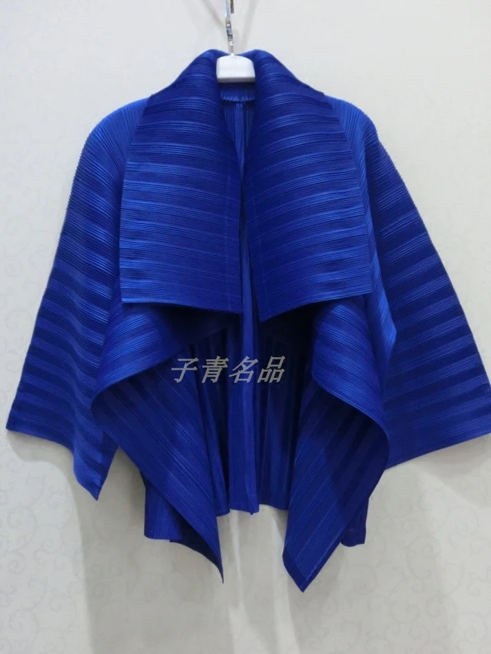 Changpleat весенние женские короткие пальто Miyak плиссированный дизайн рукав летучая мышь свободный большой размер твердые женские куртки пальто мода