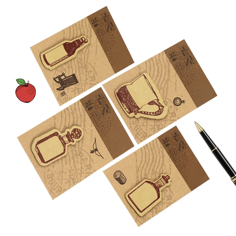 

4pcs Sticky Notes Note Pad Paper Papelaria Kawaii Stickers Memopad Notepad Karteczki Folding Memo Pad Collant Bloknot Adhesive