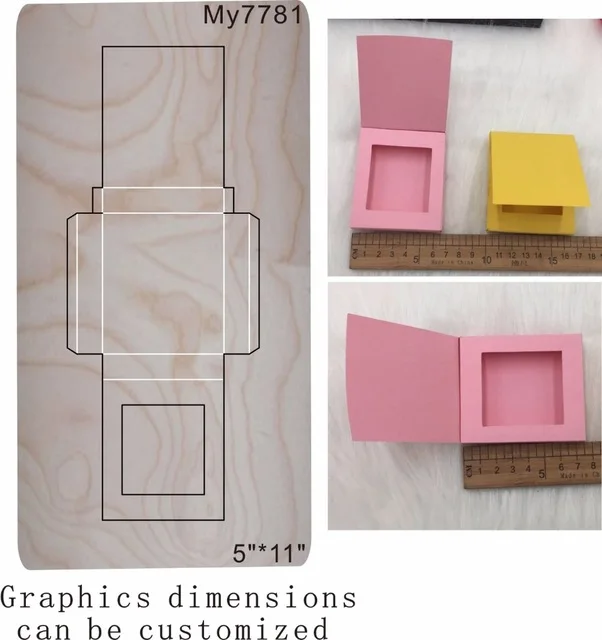 

DIY chocolate sauce box wood moulds die cut accessories for Leather paper felt Steel Punch -leather crafts Wood laser dies
