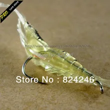 50 шт./лот, мягкий пластик креветки приманки 4.5 см лещ бас форель snapper с крючками пересылка бесплатно