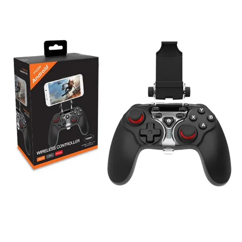 TI465 беспроводной Bluetooth Игры контроллер, геймпад джойстик для IOS PS Android планшеты PC геймпад w Съемный держатель телефона кронштейн