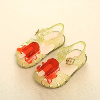 

Fashion male Girls Shoes 2019 Summer Sandals Children's Shoes PVC Jelly Beach Shoes Girls Princess Shoes Popsicle sandals