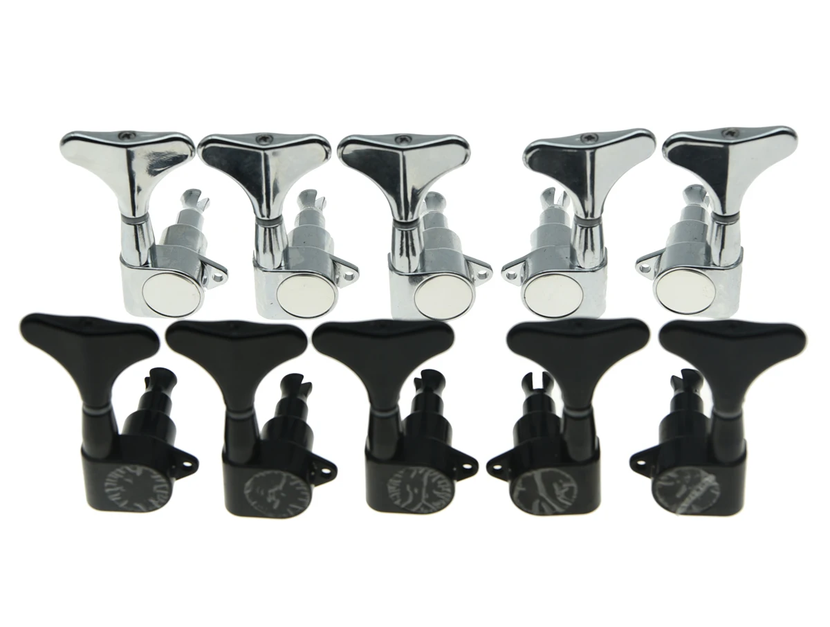 KAISH Quality 2xLeft 3xRight Sealed Bass Tuners Tuning Keys Pegs 5 String Bass Machine Heads 2 Color KAISH Quality 2xLeft 3xRight Sealed Bass Tuners Tuning Keys Pegs 5 String Bass Machine Heads 2 Color