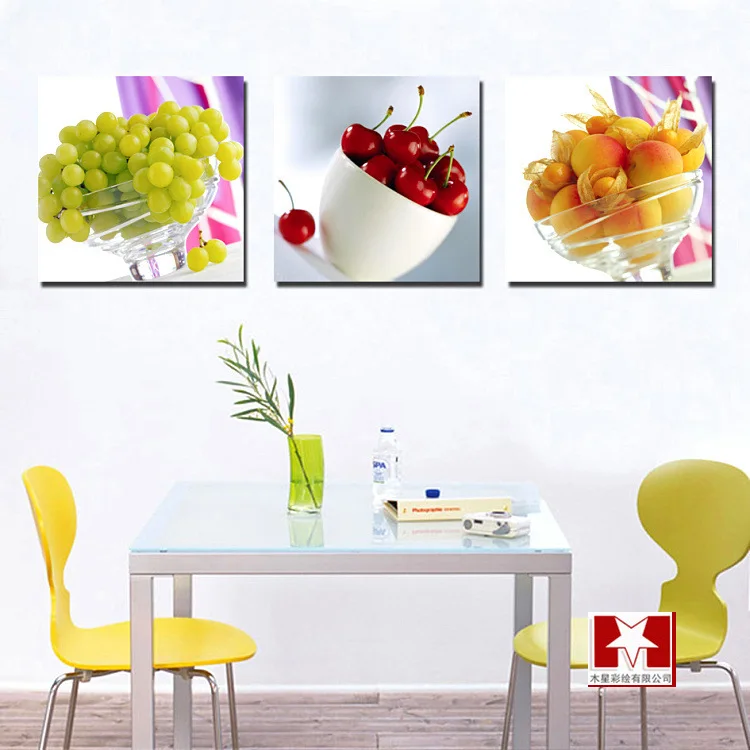 Restaurant Kitchen Wall Panels 3 panel kitchen fruit canvas art realist combination paintings on Restaurant Kitchen Wall Panels 3 panel kitchen fruit canvas art realist combination paintings on