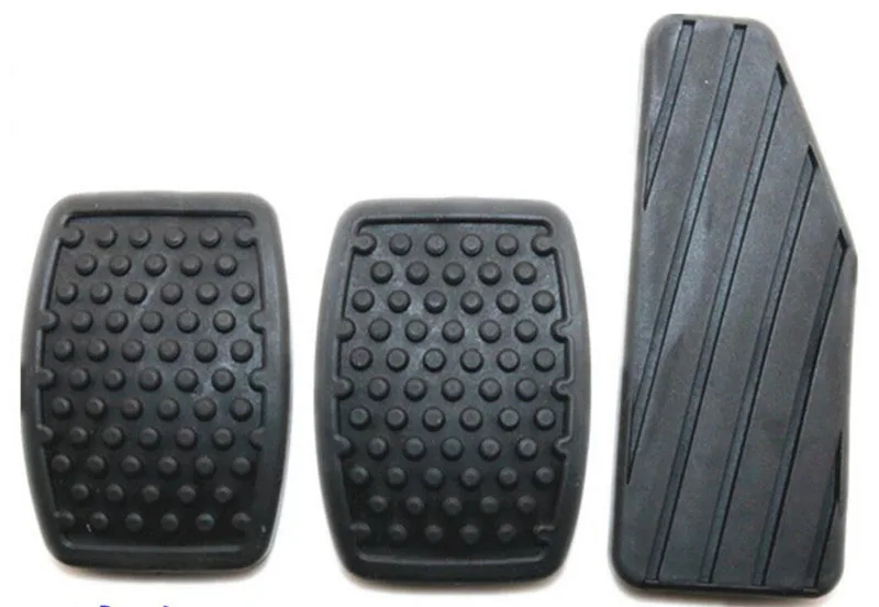 3PCS\ A Set Clutch pedal Brake pedal Accelerator pedal Rubber mattress