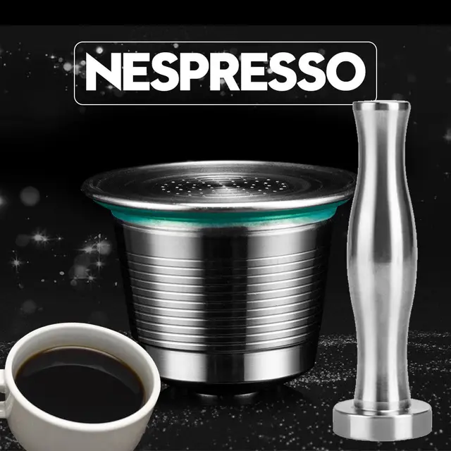 Cheap Coffee Capsules Filter Dripper Stainless Steel Round Reusable Coffee Filter For Nespresso Machine With Coffee Capsule Tamper Cheap Coffee Capsules Filter Dripper Stainless Steel Round Reusable Coffee Filter For Nespresso Machine With Coffee Capsule Tamper