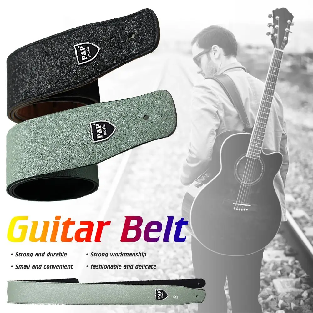 

New Convenient And Exquisite Fashionable U Leather Strap For Bass Electric Wood Guitar Universal Widens Durable Guitar Belt