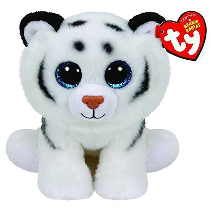 Ty мягкие и плюшевые животные Тундра игрушечный белый тигр кукла