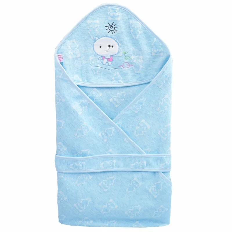 Хлопковое одеяло для малышей, спальный мешок Bebe, пеленальный конверт для одеяльца для новорожденных спальные принадлежности, детское постельное белье с рисунком - Цвет: V90CN