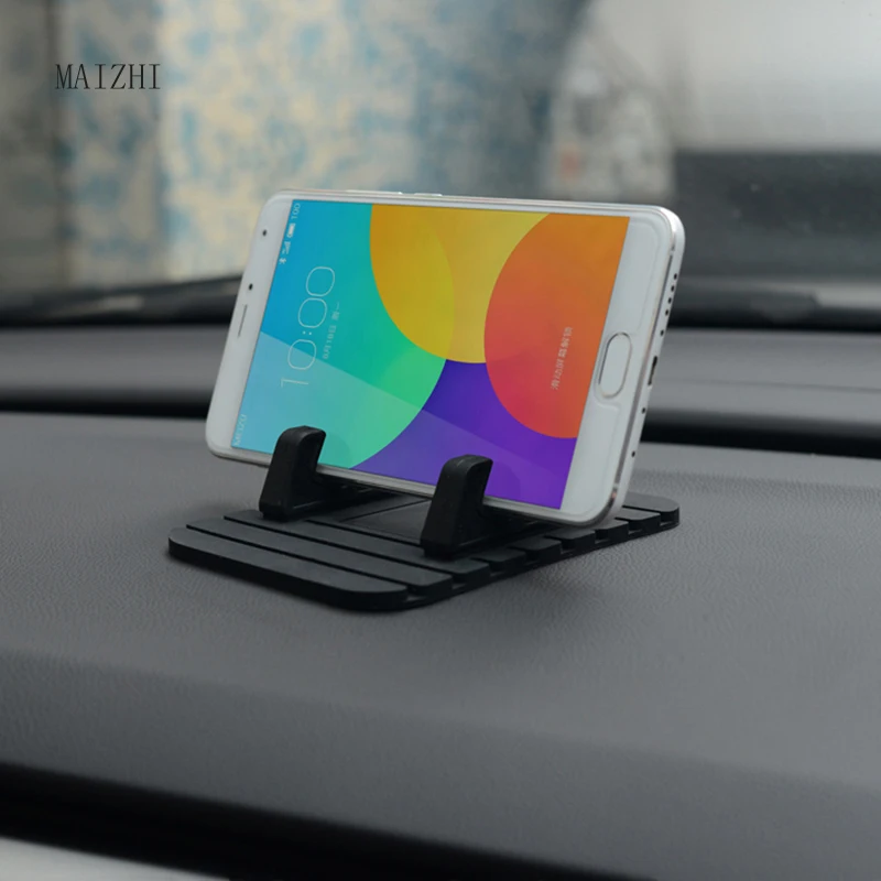 

2017 Car Phone Holder Soft Silicone Mobile Phone Mount GPS Stands Bracket Support For iPhone 5 6 6s Plus Samsung suporte celular
