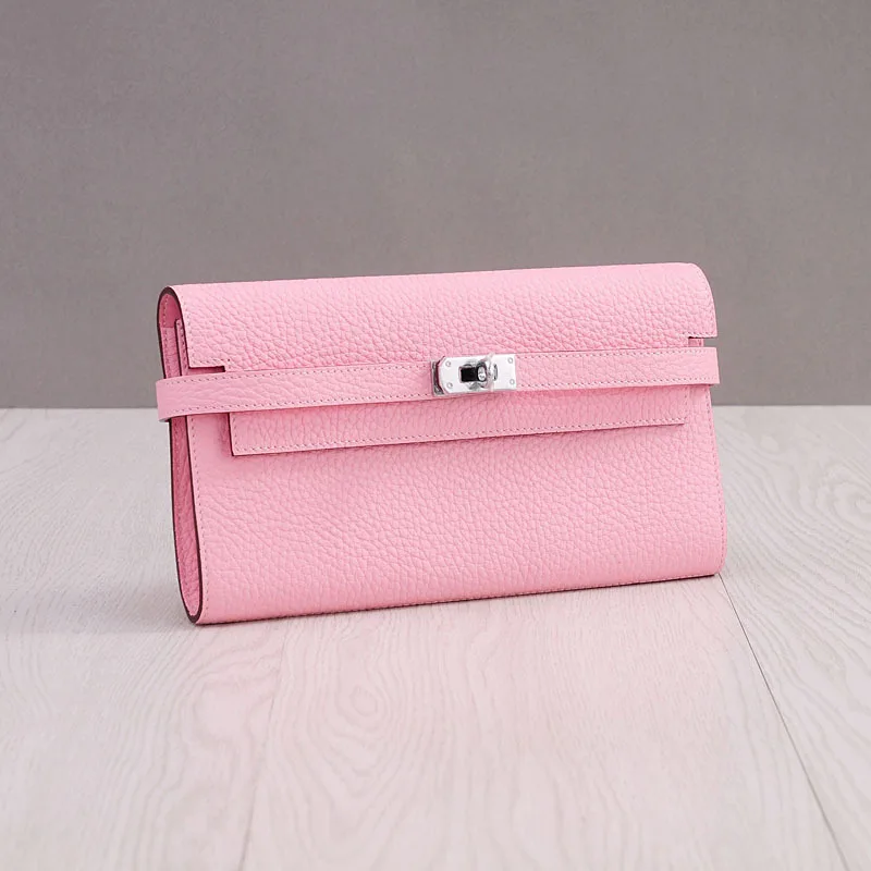 

Genuine Leather Women Wallet Female Lady long Clutch card holder phone Bag Female coin purse Portomonee For Girls