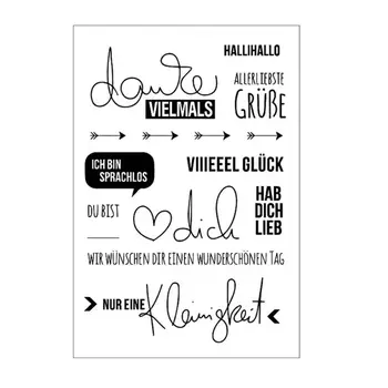 

Alphabet DIY Silicone Clear Stamp Cling Seal Scrapbook Embossing Album Decor