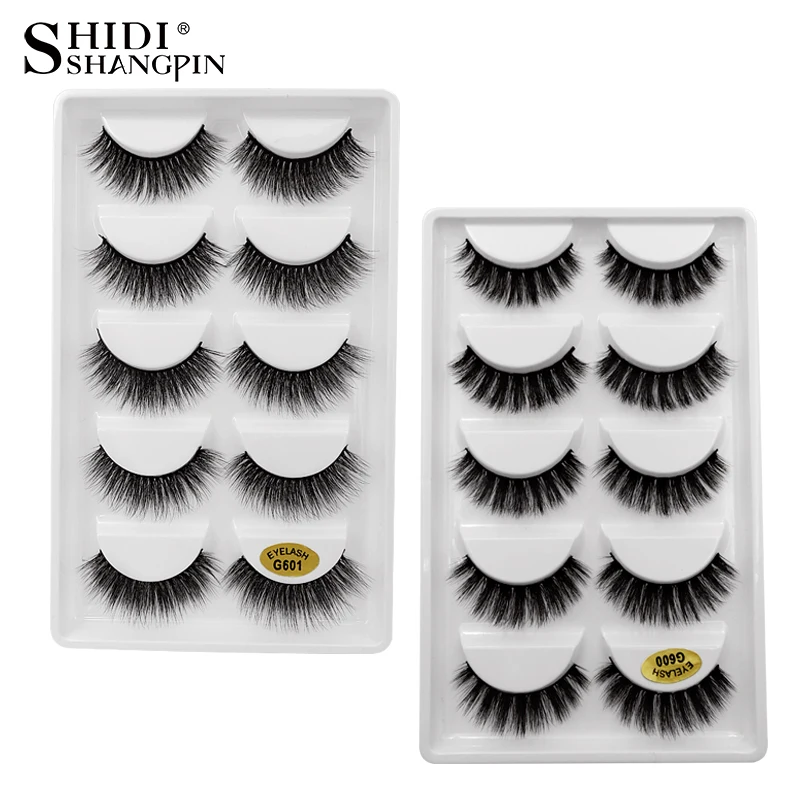 

10 pairs 3d mink lashes fake eyelashes eyelash extension kit mink eyelashes natural false lashes