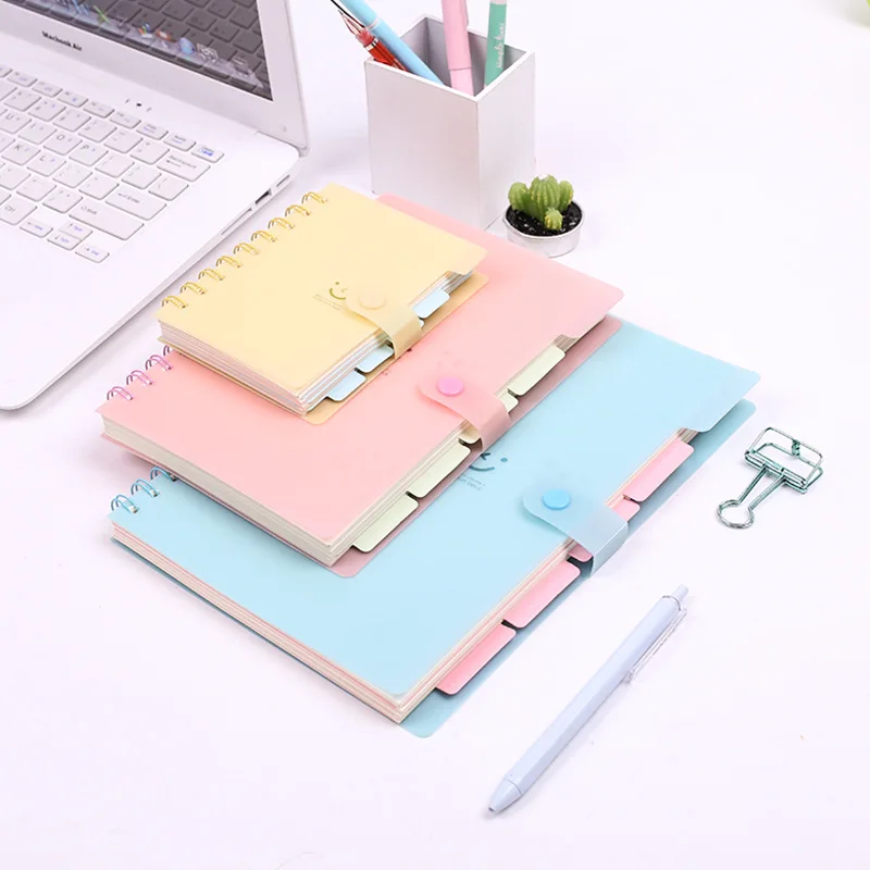 2018 MUJI Style macaron spiral Notebook paper note book sketchbook