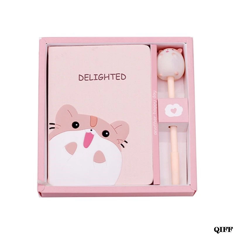 Kawaii Mouse Planner Notebook Journal Daily Book with Pen Set Stationery Supplies School Supplies Student Gift July 17