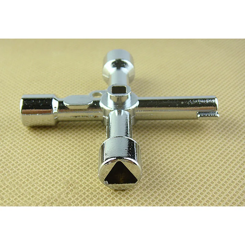 

5 In 1 Cross Switch Key Wrench With Accessories Universal Square Triangle Train Electrical Cupboard Box Elevator Cabinet Alloy