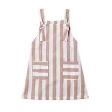 Новинка года; Летний комбинезон для малышей; детские штаны на подтяжках; комбинезон для маленьких мальчиков; цвет коричневый; милый комбинезон для девочек; брюки в полоску для детей