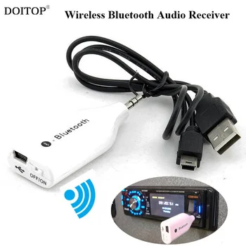 DOITOP Car Wireless Bluetooth Audio Music Receiver 3.5mm AUX Bluetooth Receiver Adapter Stereo Speaker Adapter For iPad Phone