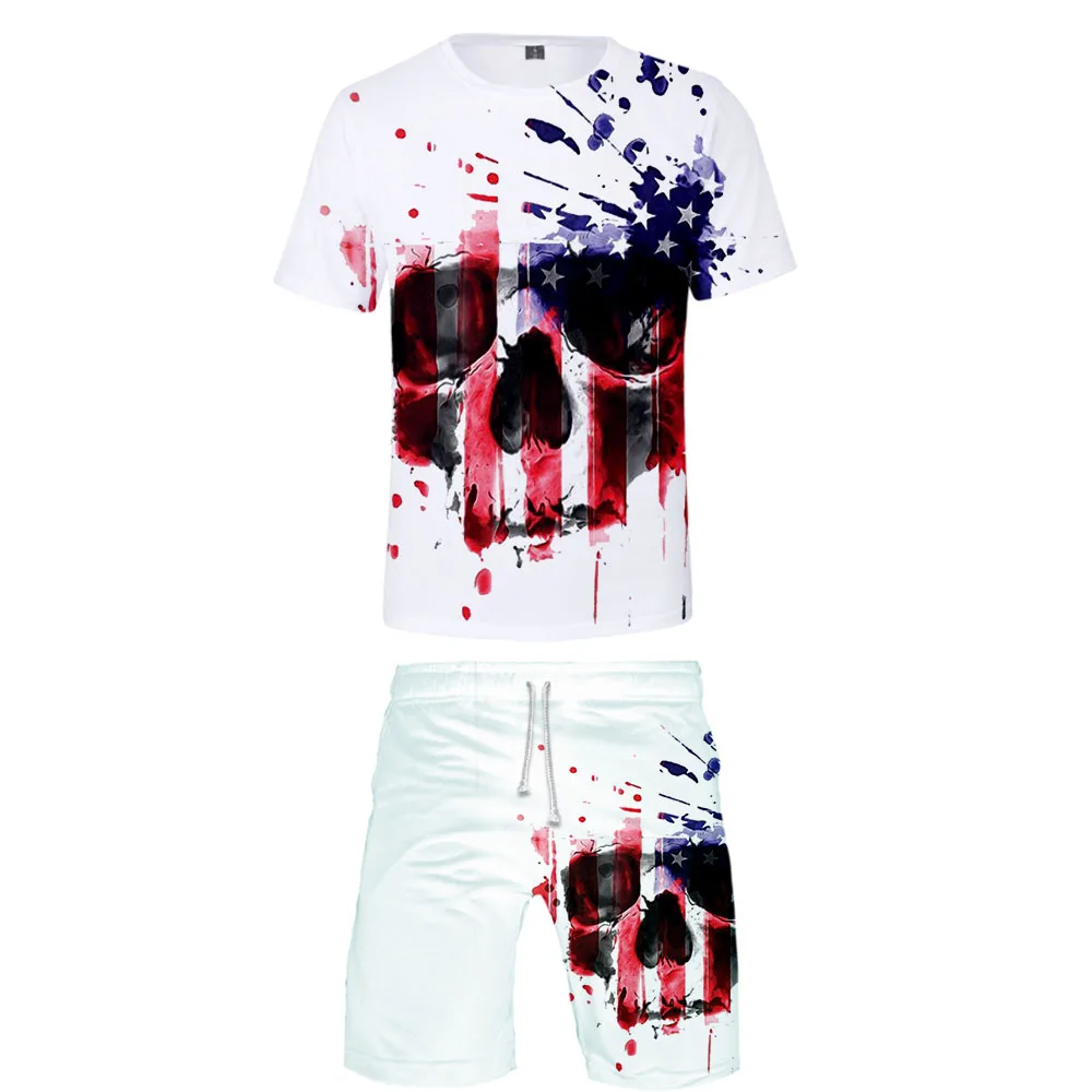 Men's Sets Hot US Independence Day patriot 3D Print Tshirt and Beach shorts Set Summer High quality Trendy Sets Men's Sets Hot US Independence Day patriot 3D Print Tshirt and Beach shorts Set Summer High quality Trendy Sets