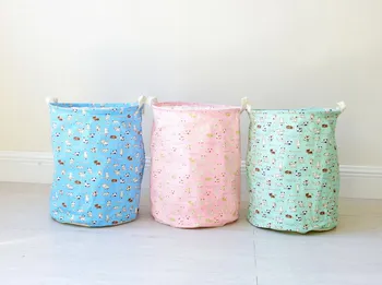 

The garden Home Furnishing storage cotton laundry instoragebarrels folding laundry baskets with waterproof cover