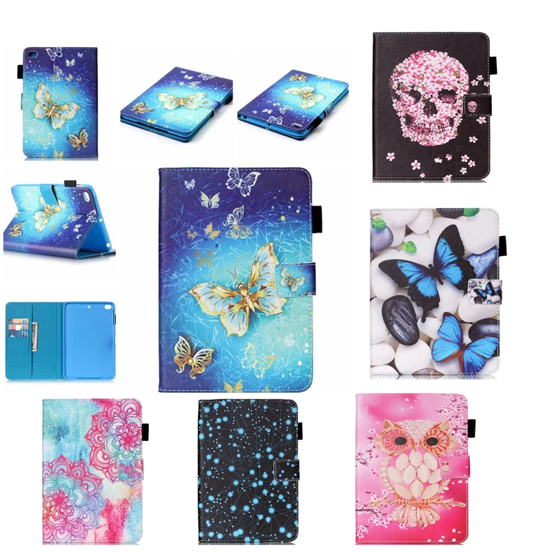 3D Painting PU Leather Stand Case For Apple iPad mini 4 Cover 1 2 3 7.9 inch Shell with Card Holder | Компьютеры и офис