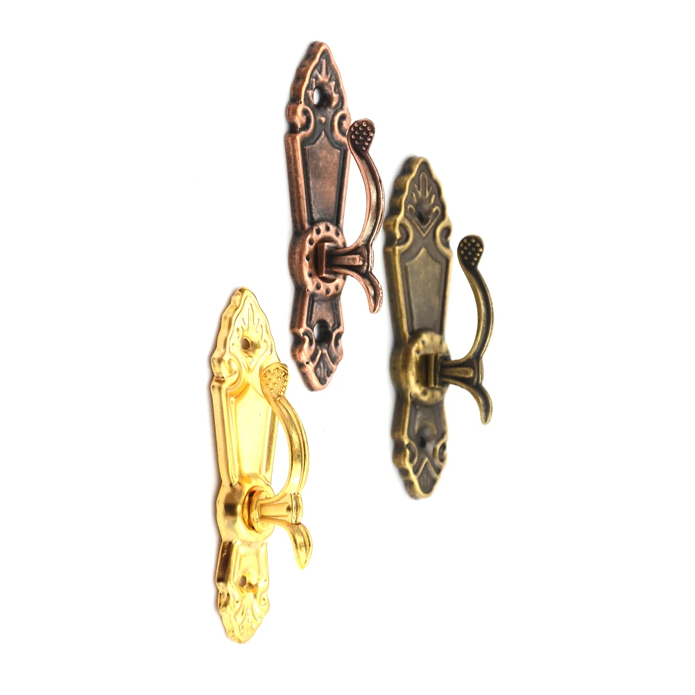 

2PCS Single Prong Hook Mini Size Wall Mounted Retro Cloth Hanger for Coats Hats Towels Keys
