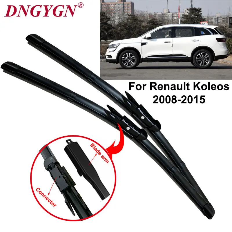 Car Wiper Blade For Renault Koleos Windscreen Wipers Rubber Windshield Brushes Fit Pinch Tab From 2008 to 2015 Car Wiper Blade For Renault Koleos Windscreen Wipers Rubber Windshield Brushes Fit Pinch Tab From 2008 to 2015