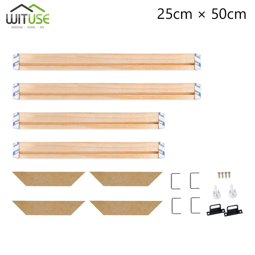 Профессиональный Растяжитель бар холст Рамка комплект для масляной живописи галерея стены искусства сосны - Цвет: 25x50cm