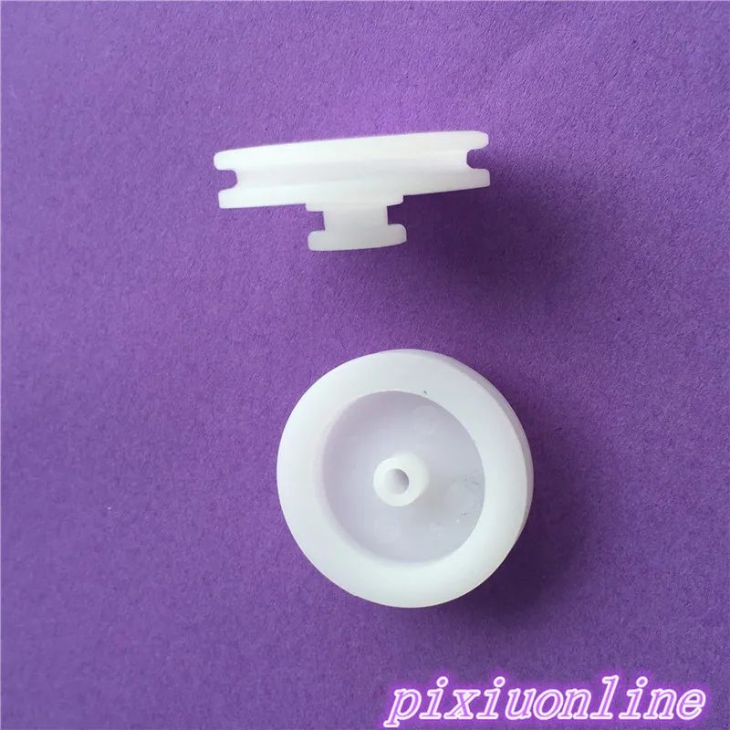 10pcs K082Y 20.5mm-7.5mm Double-deck Plastic Reduction Belt Wheel Gear DIY Toys Parts High Quality On Sale