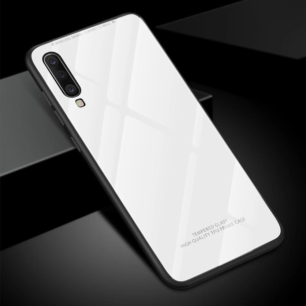 Shockproof Tempered Glass Case For Samsung A50 A30 A10 A40 A60 A70 S10 S9 S8 Plus S10e A7 A9 A52 A51 A72 A71 A13 A52S Hard Cover samsung flip phone cute Cases For Samsung