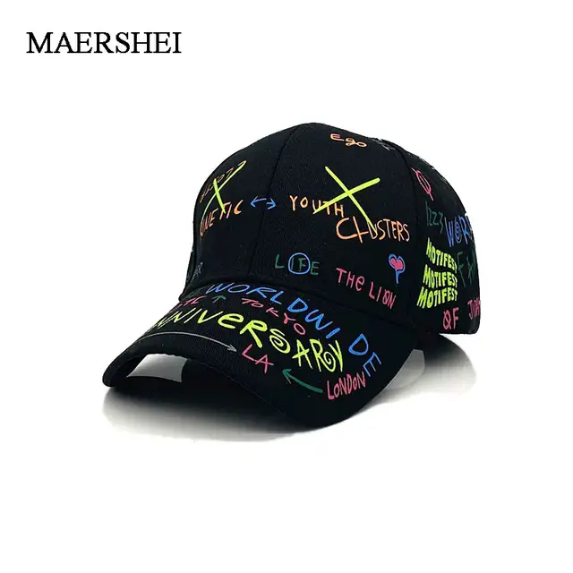 graffiti baseball caps