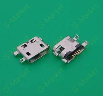

100pcs/lot Micro USB 5P Charging Port Connector Data Sync Power Jack for Lenovo S6000 S6000F A369 mobile phone etc