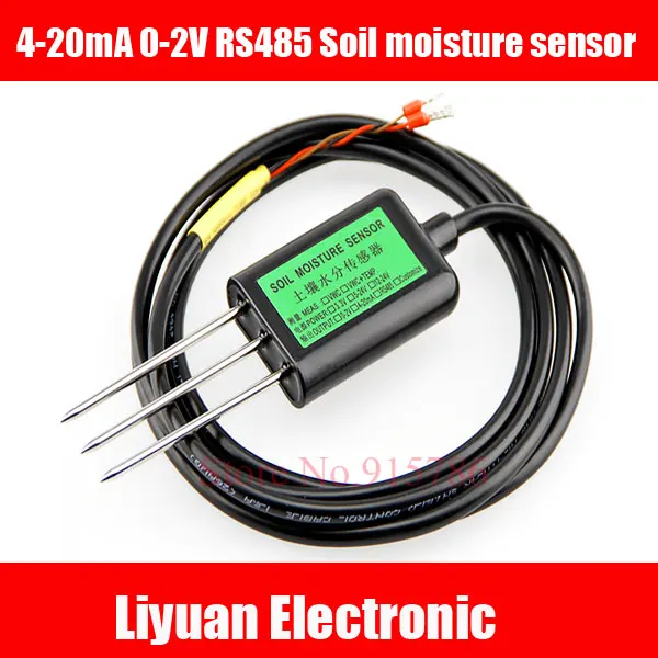 

1pcs RS485 Soil moisture sensor 4-20mA 0-2V output voltage soil Humidity sensor / 100% soil moisture volume Cable 2m