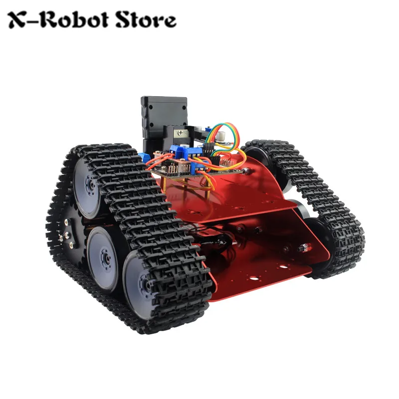 DIY Tracked Vehicle Car Caterpillar digital servo Car Support Remote