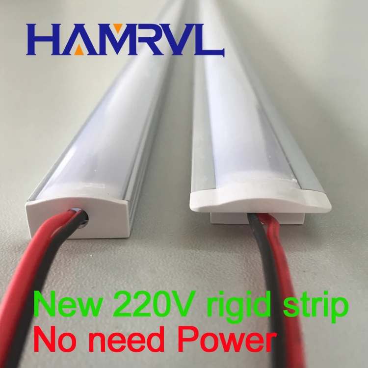 

20pcs*1m led rigid strip 220v 110v Kitchen Under Cabinet Counter Hard Rigid Strip Lights2835 Bar Kit Pure White Warm 220V