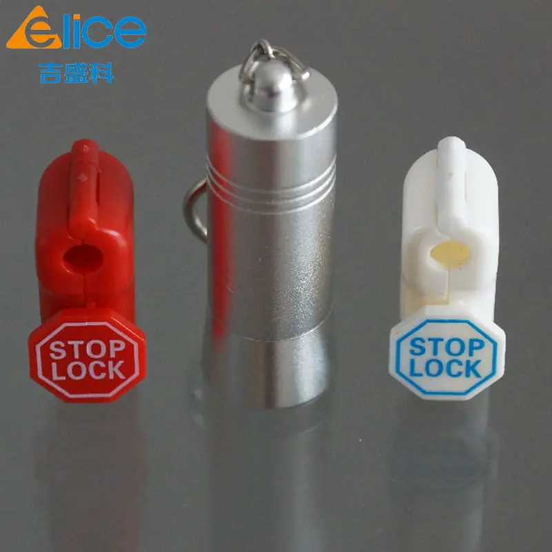 

2016 Hot selling 100pcs retail loss prevention red 6 mm display security EAS stoplock/ EAS Hook Stop Lock +1 pcs Detachers