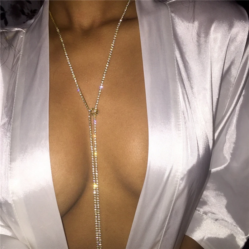 Чокеры ожерелье s для женщин Длинная кисточка имитация стразы кристалл эффектное ожерелье богемный костюм ювелирные изделия NB121