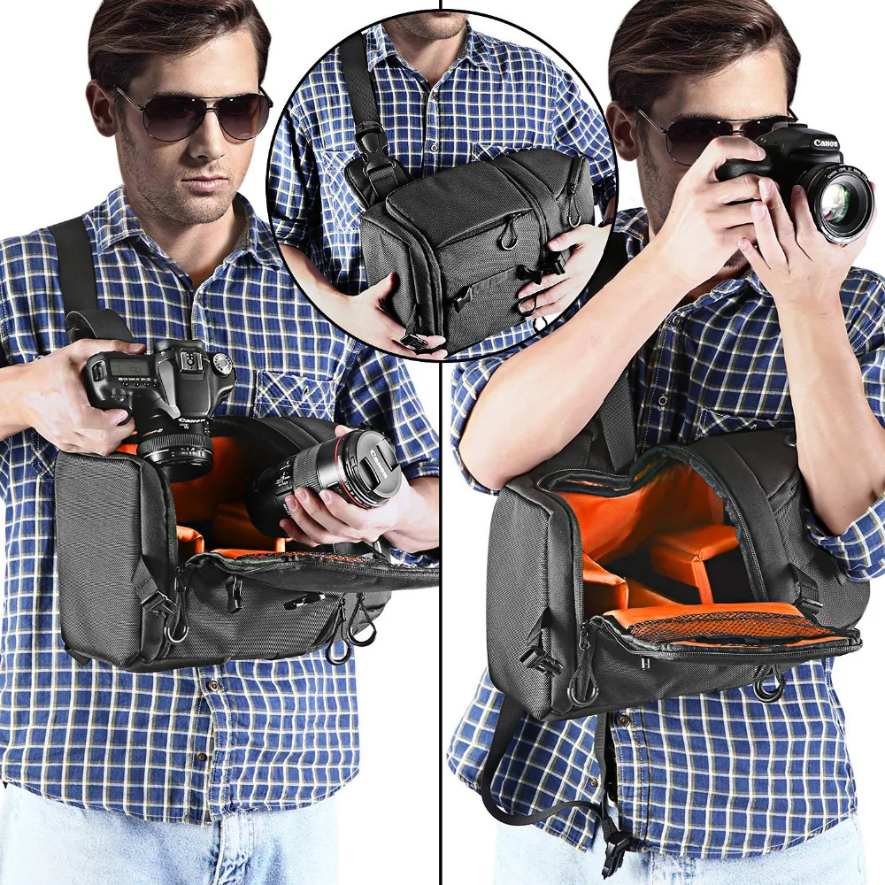 Neewer Профессиональный камера хранения слинг сумка водонепроницаемый противоударный слеза раздел защитный чехол для Canon Nikon sony DSLR