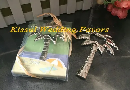 

Romantic Wedding and Party Favors of Palm Tree Bottle Opener Wedding gift for Beach Wedding and Party decorations 12Pcs/Lot