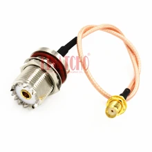 20 см RG316 тефлоновый коаксиальный кабель косичка Соединительный кабель Водонепроницаемый SO239 M UHF Женский SMA женский