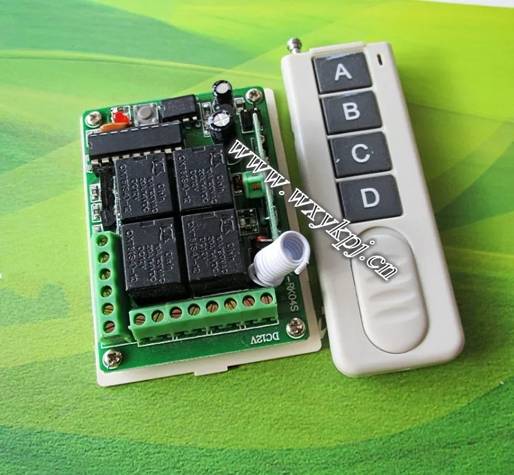 Free Shipping 12V 10 4CH Wireless Remote Control system for garage doors /window / auto door / electronics lock Factory price for ballan fm404b 4013 fm404 fm self learning compatible garage door cloning remote control free shipping