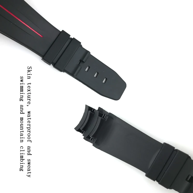 20mm 21mm Rubber Silicone Watch Strap Fashion Sport Needle Buckle Watchband for Daytona Submariner DEEPSEA GMT Watch Accessories