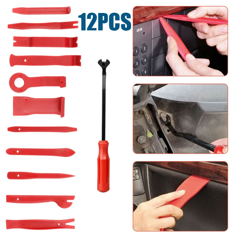 Us 8 49 43 Off 12pcs Set Panel Removal Tools Kit Universal Panel Removal Open Pry Tools Kit Car Dash Door Radio Trim High Quality Accessories In