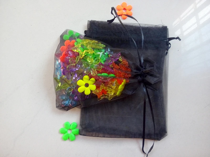 

5000pcs 10*15cm Black Organza Gift Bag Jewelry Packaging Display Bags Drawstring Pouch For Bracelets/necklace/wed Yarn Bag