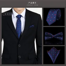 3 шт. мужской галстук набор галстук-бабочка тонкий галстук высокое качество тонкий узкий мужской галстук платье платок карман квадратные костюмы наборы