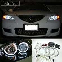 HochiTech For Mazda 3 mazda3 2002-07 Ultra Bright Day Light DRL CCFL Angel Eyes Demon Eyes Kit Warm White Halo Ring Car-styling HochiTech For Mazda 3 mazda3 2002-07 Ultra Bright Day Light DRL CCFL Angel Eyes Demon Eyes Kit Warm White Halo Ring Car-styling