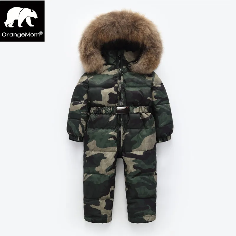 

Orangemom official store winter jacket for boy jumpsuits camo child baby winter coat kids parkas for boy down jackets fur coats