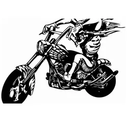 DCTAL мотоциклетные Стикеры автомобиля этикета классический панк черепа Плакаты виниловые наклейки на стены Autobike росписи декора Autocycle