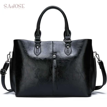 

Women Leather Bag Casual Totes Fashion Classic Simple Handbags High Quality Female Messenger Bags Designer Brand Shoulder Bag
