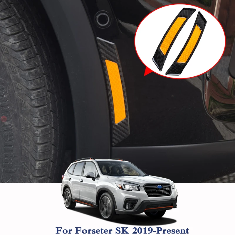 For Subaru XV Forester Outback Legacy Impreza BRZ Wheel Eyebrow Reflective Stickers Strip Decal